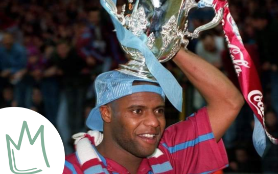 Dalian Atkinson celebrates cup win